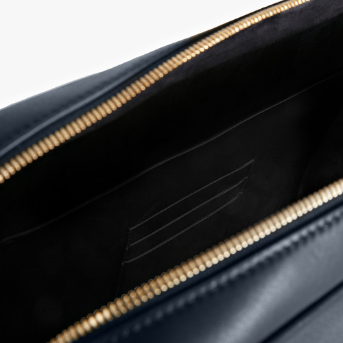 Blue navy shopping bag, with shoulder strap