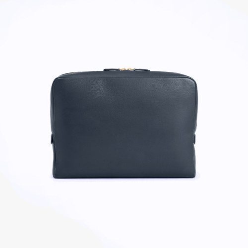 Blue navy shopping bag, with shoulder strap