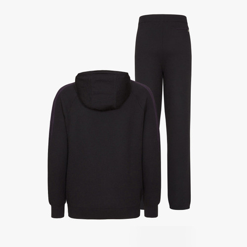 Black Jogging suit, "Four Stripes"