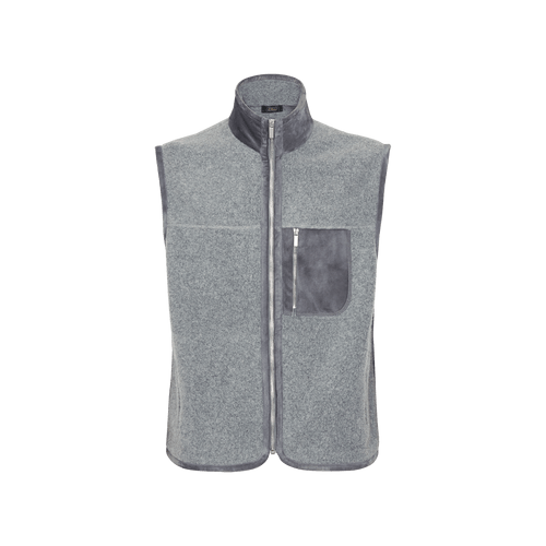 Gilet de montagne sans manches gris ardoise Gilet de montagne sans manches gris ardoise