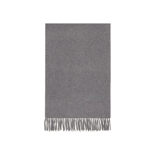 Light charcoal Qaeter fringed scarf