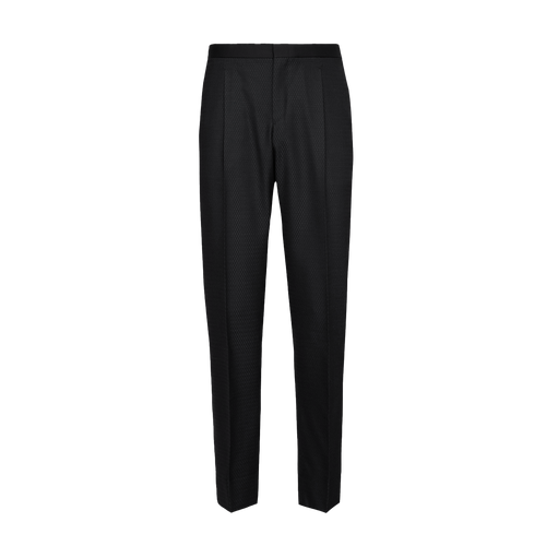 Black trousers for tuxedo, herringbone pattern