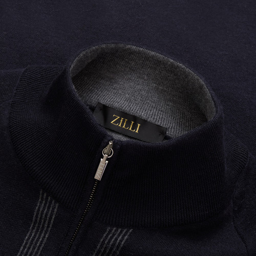 Dark navy jogging sweater, "Lion Sport"