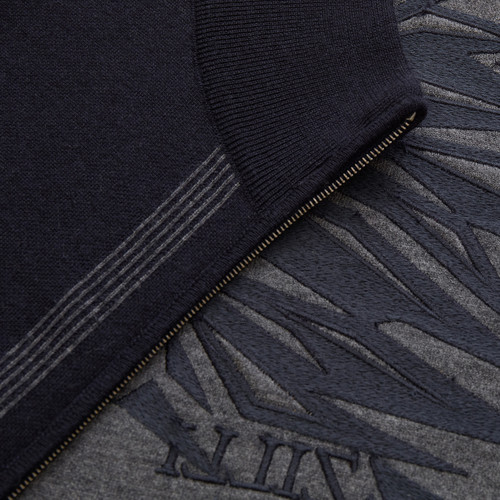 Dark navy jogging sweater, "Lion Sport"