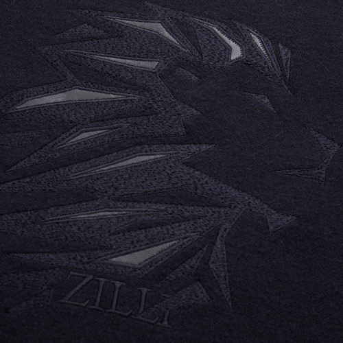 Dark navy jogging sweater, "Lion Sport"