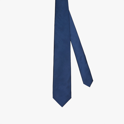Navy blue classical tie, width 8 cm