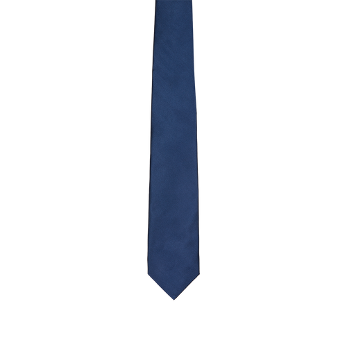 Navy blue classical tie, width 8 cm