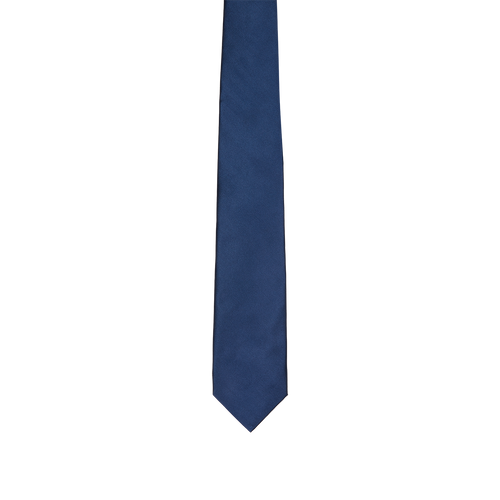 Navy blue classical tie, width 8 cm