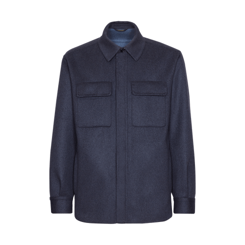 Dark navy double overshirt 