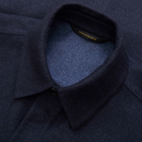 Dark navy double overshirt 