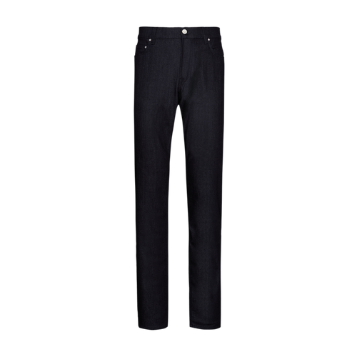 Dark navy regular fit 5 pockets jeans, crocodile detail