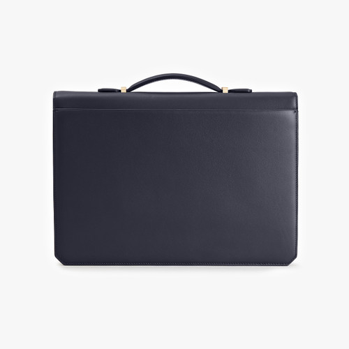 Navy blue classic briefcase