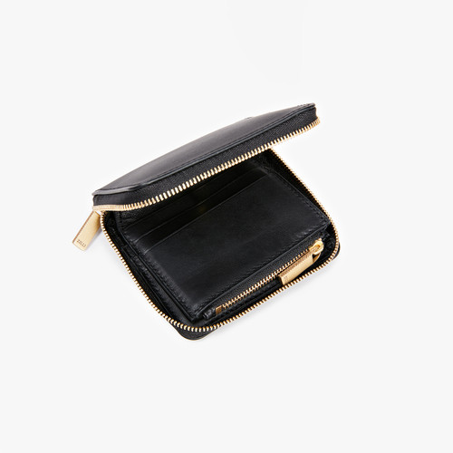Black zip around wallet, small size Black zip around wallet, small size