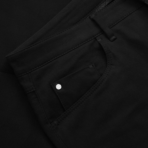 Black trousers, slim fit, ZILLI "Letters"