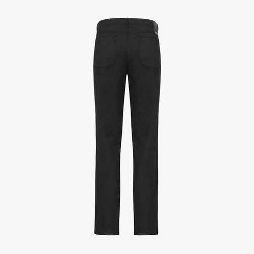 Black trousers, slim fit, ZILLI "Letters"