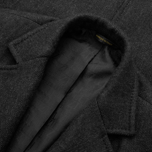 Black "London" Jacket, whole lined, three buttons
