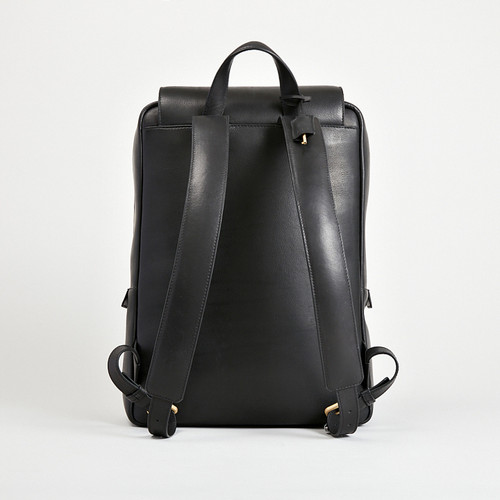 Contemporary business backpack, flap opening