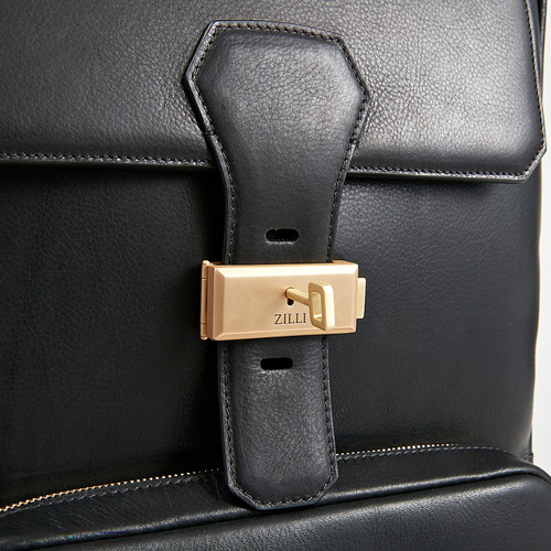Contemporary business backpack, flap opening
