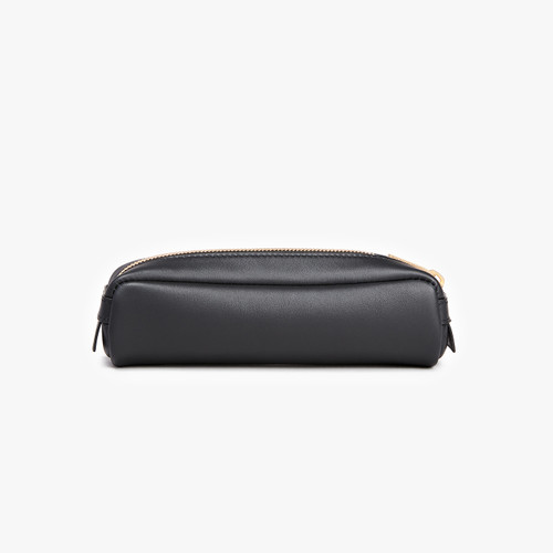 Black zipped pencil case, "ZILLI Satin brass" Black zipped pencil case, "ZILLI Satin brass"