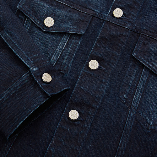 Dark  blue denim jacket with ZILLI patch