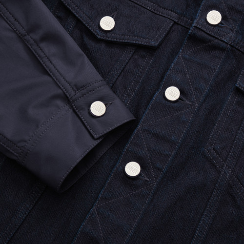 Dark Navy denim jacket with suede ZILLI patch