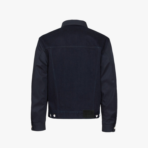 Dark Navy denim jacket with suede ZILLI patch