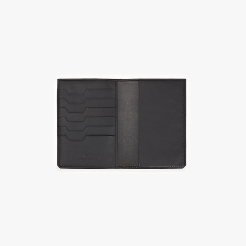 Black Passport holder, "Zilli Satin Brass"
