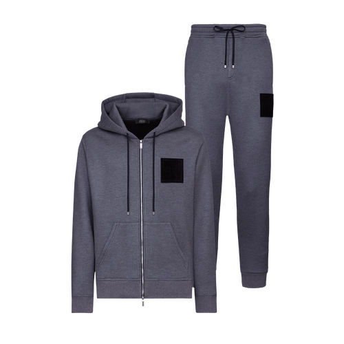 Smoke Grey Jogging Set, Hooded Sweater