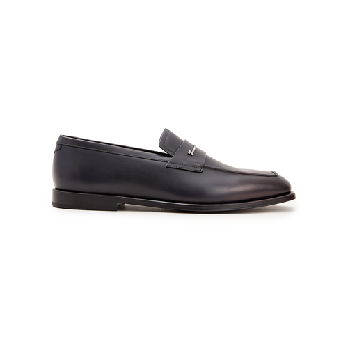 Black mocassin, "Metal Z"