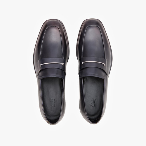 Black mocassin, "Metal Z"