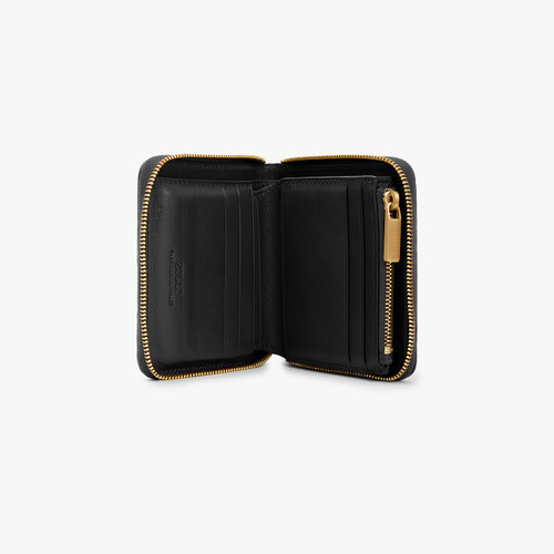 Crocodile black zip around wallet, small size Crocodile black zip around wallet, small size