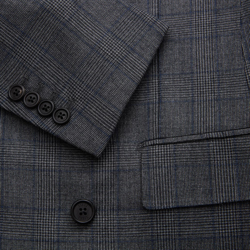 Checked light charcoal "couture" jacket, "New London"