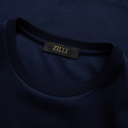Dark navy T-Shirt, « Snake » embroidery Dark navy T-Shirt, « Snake » embroidery