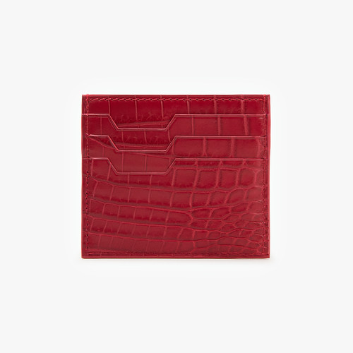 Ruby crocodile CC7 credit card holder