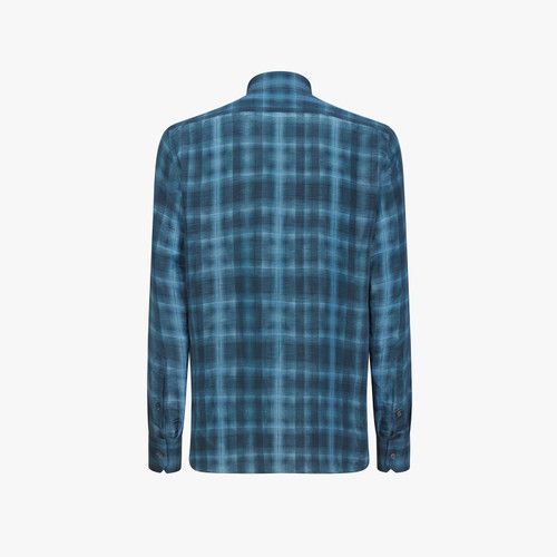 Dark green classic checked shirt