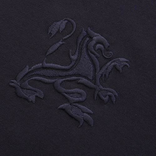 Pull col rond bleu marine, broderie "Big Lion" Pull col rond bleu marine, broderie "Big Lion"