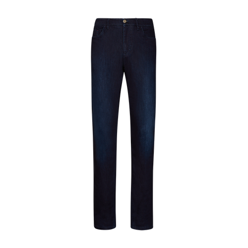 Navy blue jeans, slim fit, "Italien Denim", "Lion" embroidery 