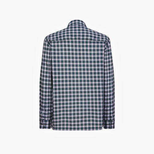 Dark green casual checked shirt Dark green casual checked shirt
