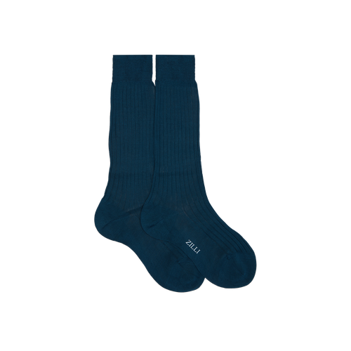Night Forest mid-calf socks in cotton