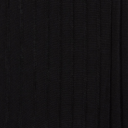 Black mid-calf socks in cotton