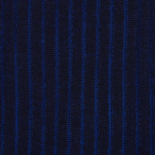 Dark Navy and Smoke Avio striped mid-calf socks in cotton