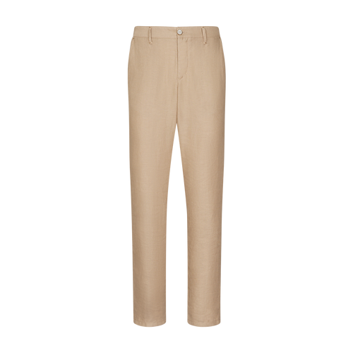 Camel trousers, slim fit, "ZILLI" lettering Camel trousers, slim fit, "ZILLI" lettering