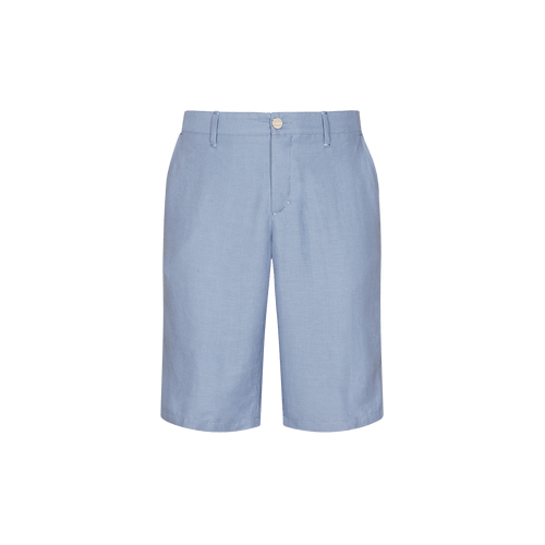 Blue sky bermuda shorts, slim fit, "ZILLI" lettering