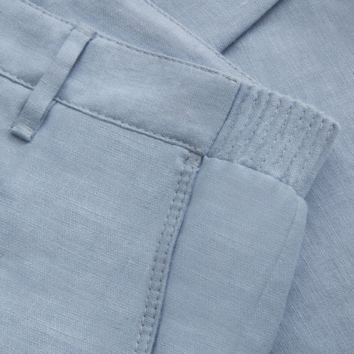 Blue sky bermuda shorts, slim fit, "ZILLI" lettering