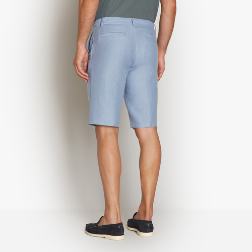 Blue sky bermuda shorts, slim fit, "ZILLI" lettering