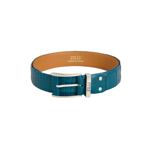 Emerald crocodile belt, drop belt buckle, width 40mm Emerald crocodile belt, drop belt buckle, width 40mm