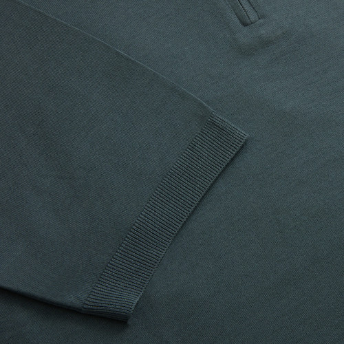 Deep cement zipped polo,"Lion piquet"