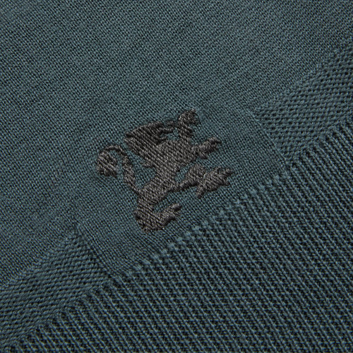 Deep cement zipped polo,"Lion piquet"