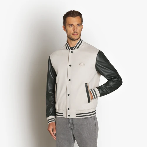 Pale fawn bomber, "Maison ZILLI EST 1965"
