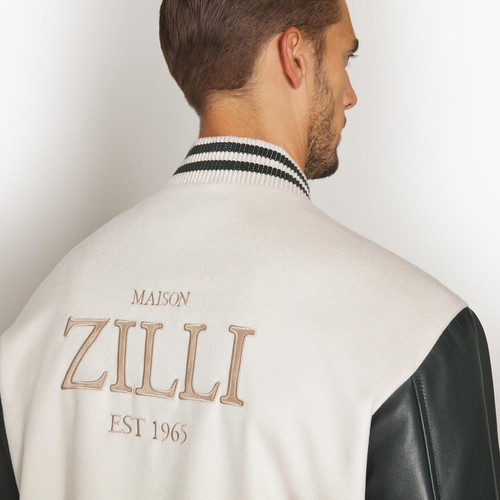 Pale fawn bomber, "Maison ZILLI EST 1965"